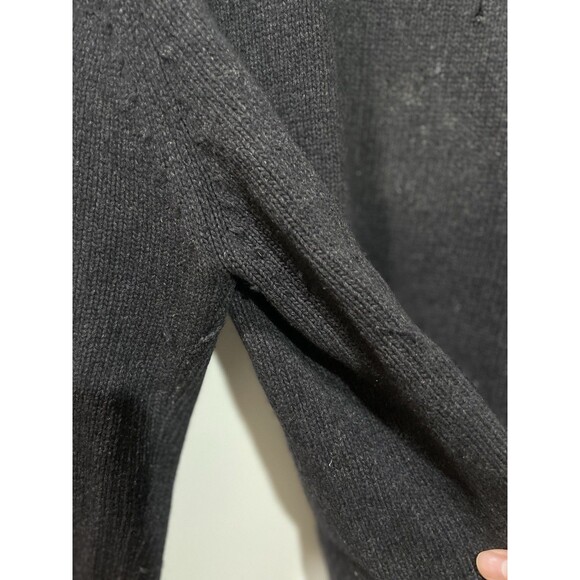 Lauren Ralph Lauren Sweater Womens Large Black Angora Cashmere Wool Roll Neck - Picture 5 of 9
